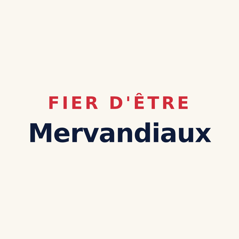 Tasse « Fier d'être Mervandiaux » — design pour Mervans