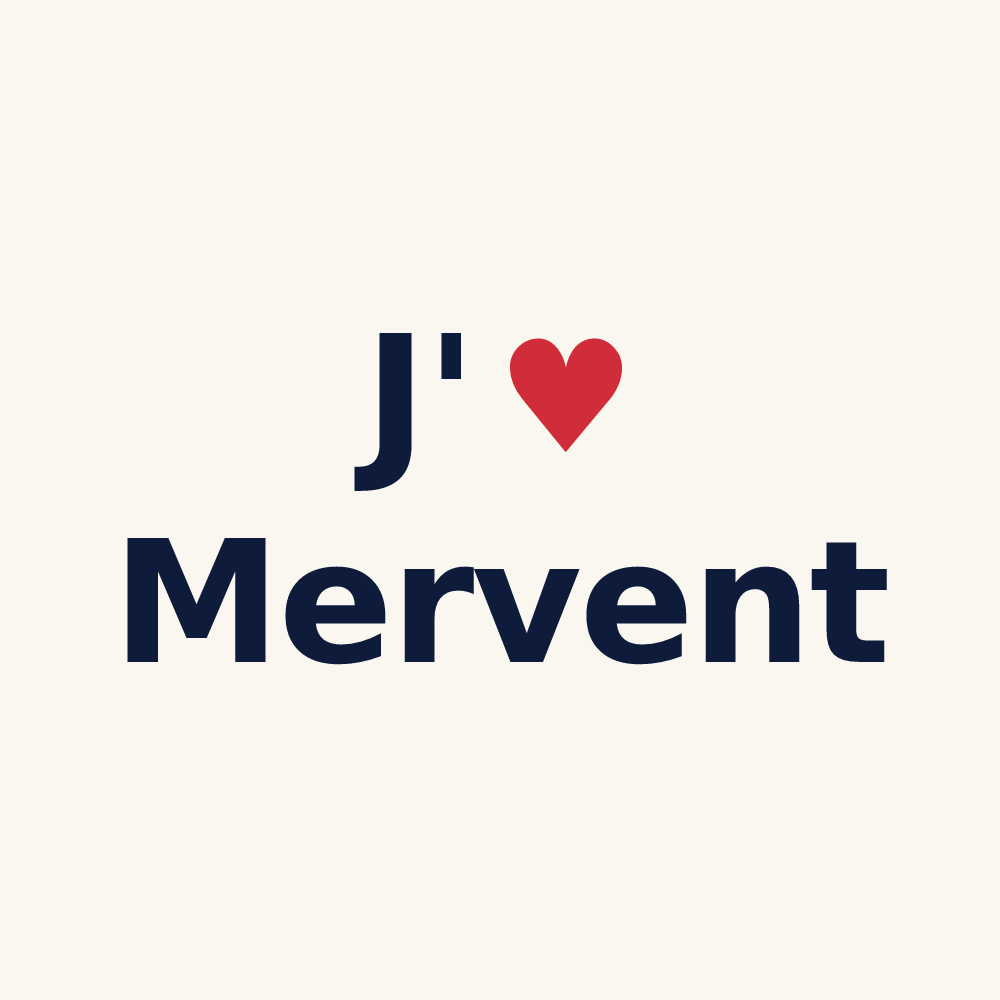 Tasse personnalisée Mervent — design J'aime Mervent
