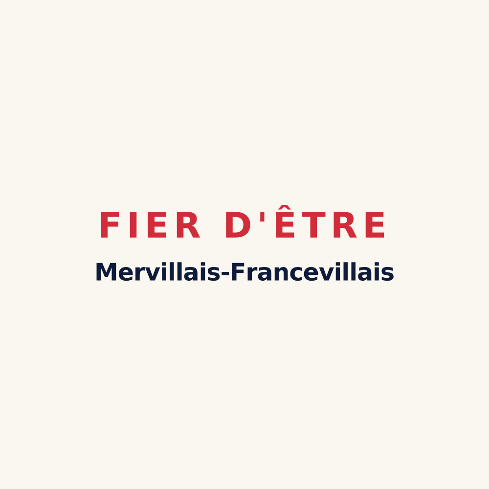 Tasse « Fier d'être Mervillais-Francevillais » — design pour Merville-Franceville-Plage