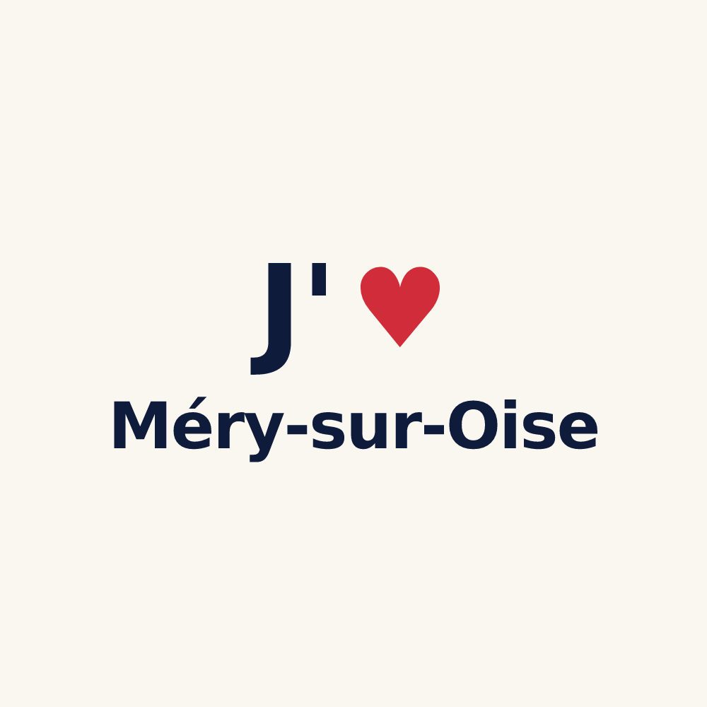 Tasse personnalisée Méry-sur-Oise — design J'aime Méry-sur-Oise