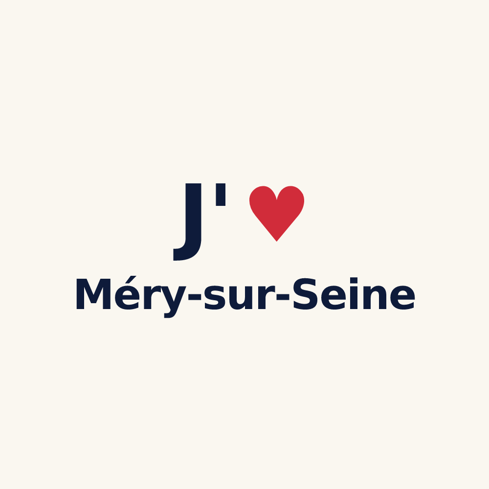 Tasse personnalisée Méry-sur-Seine — design J'aime Méry-sur-Seine