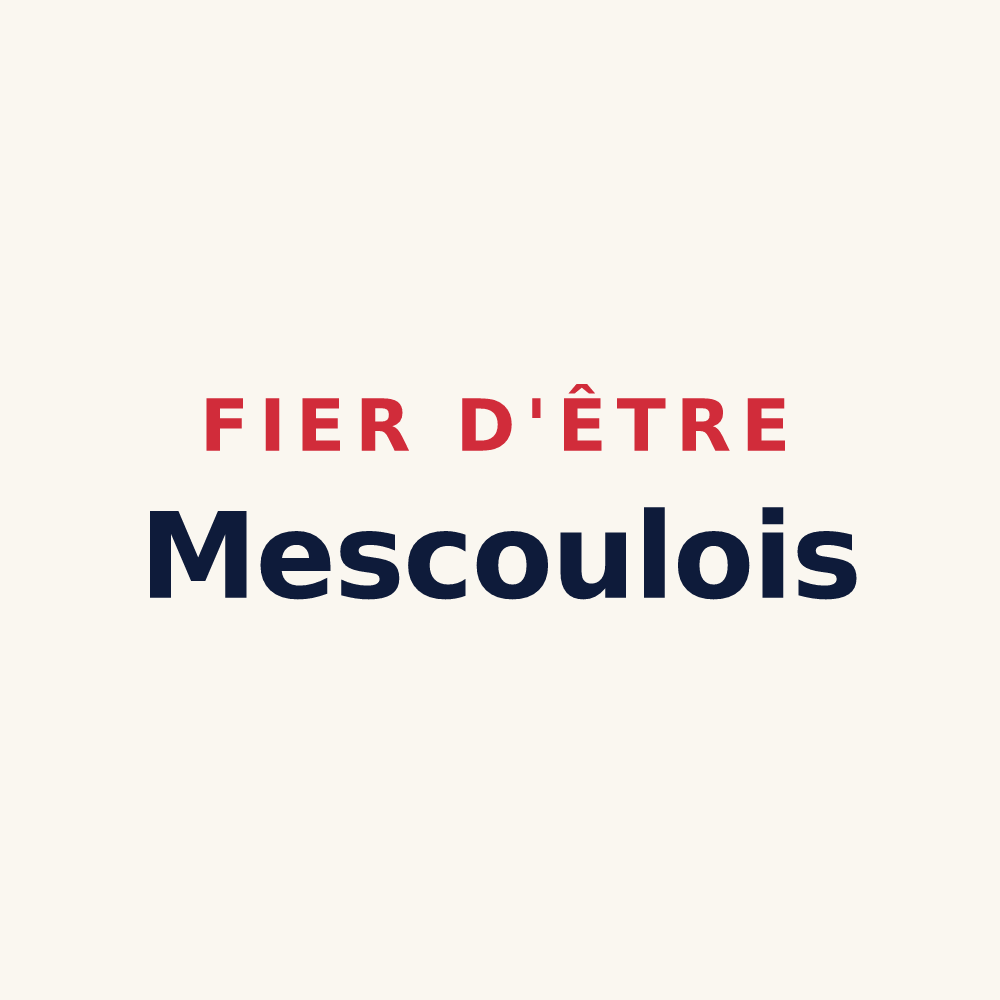 Tasse « Fier d'être Mescoulois » — design pour Mescoules