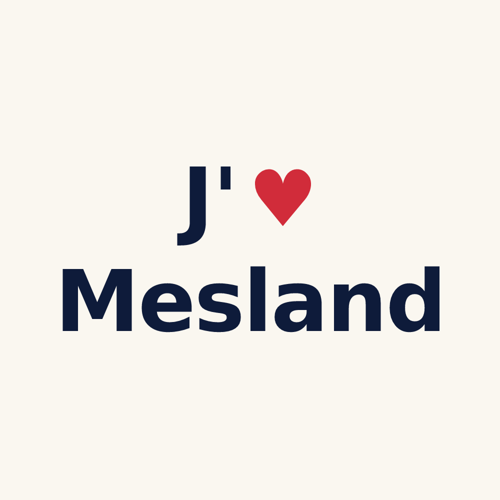 Tasse personnalisée Mesland — design J'aime Mesland