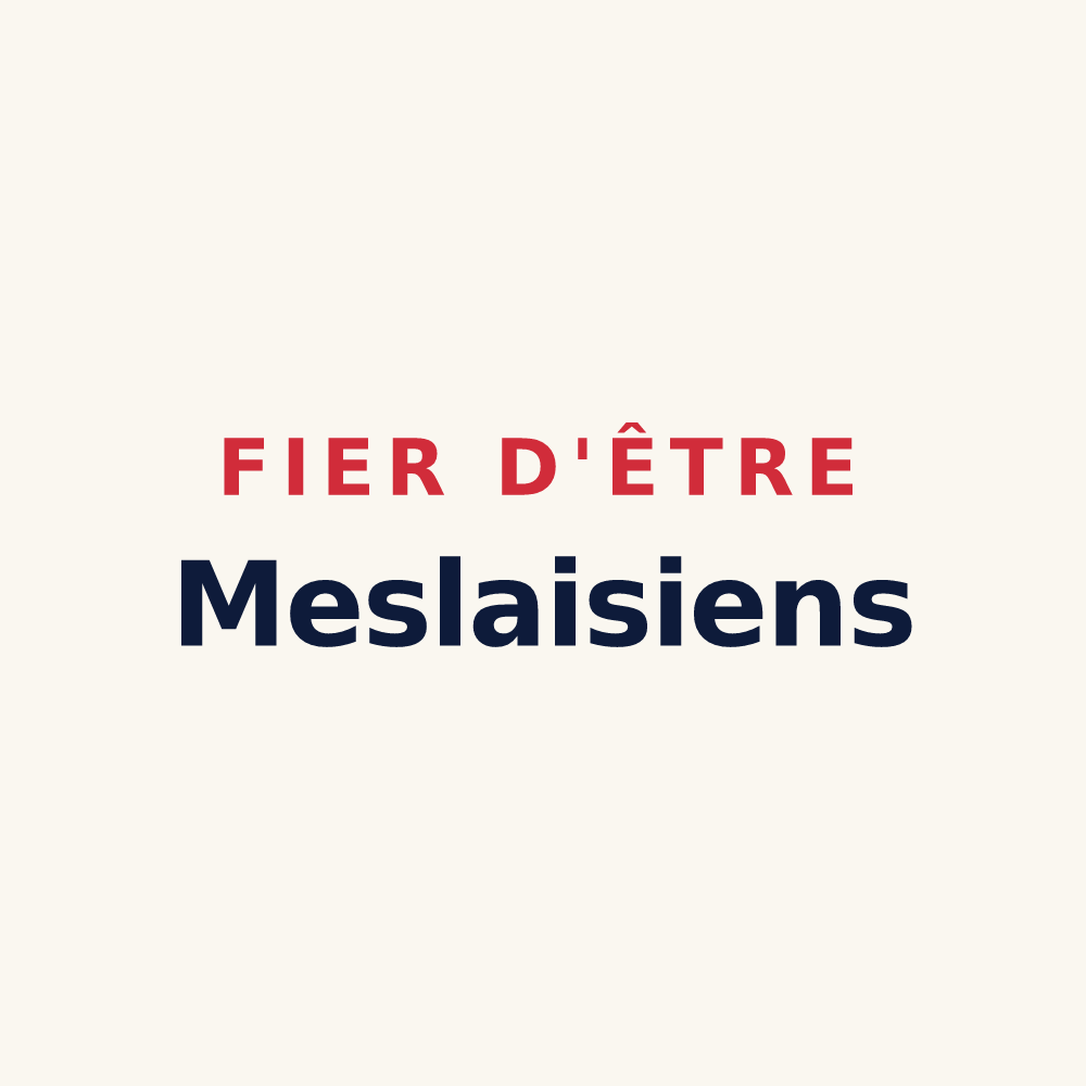 Tasse « Fier d'être Meslaisiens » — design pour Meslay