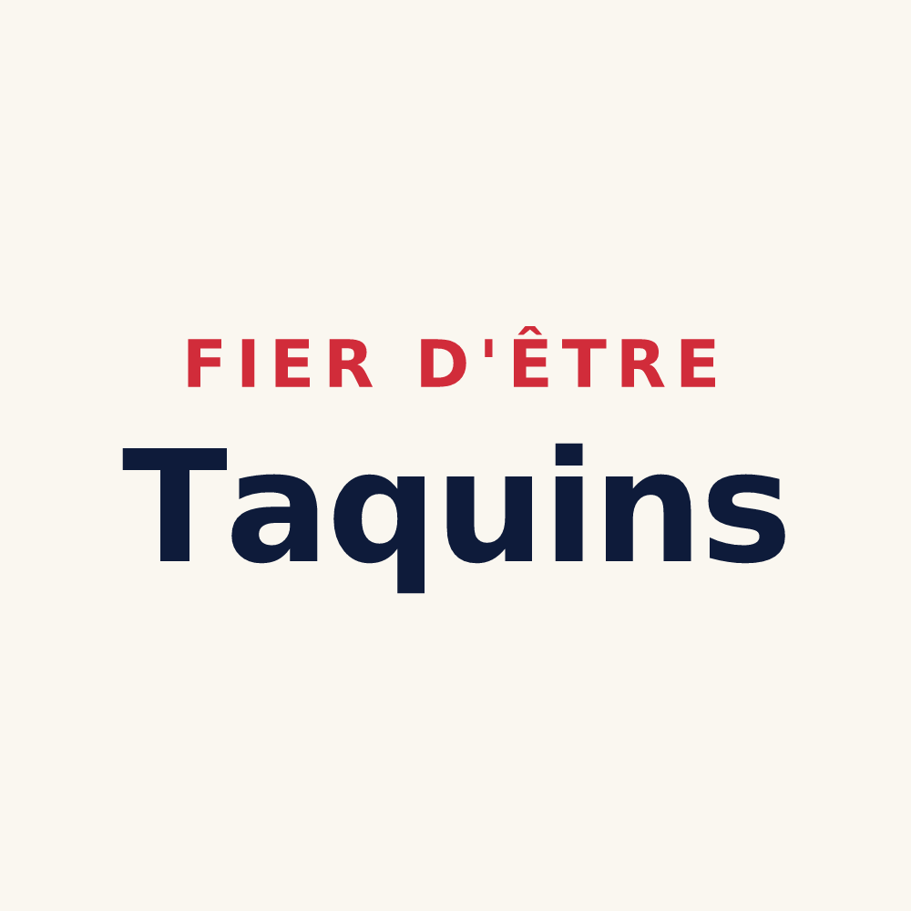 Tasse « Fier d'être Taquins » — design pour Mesmay