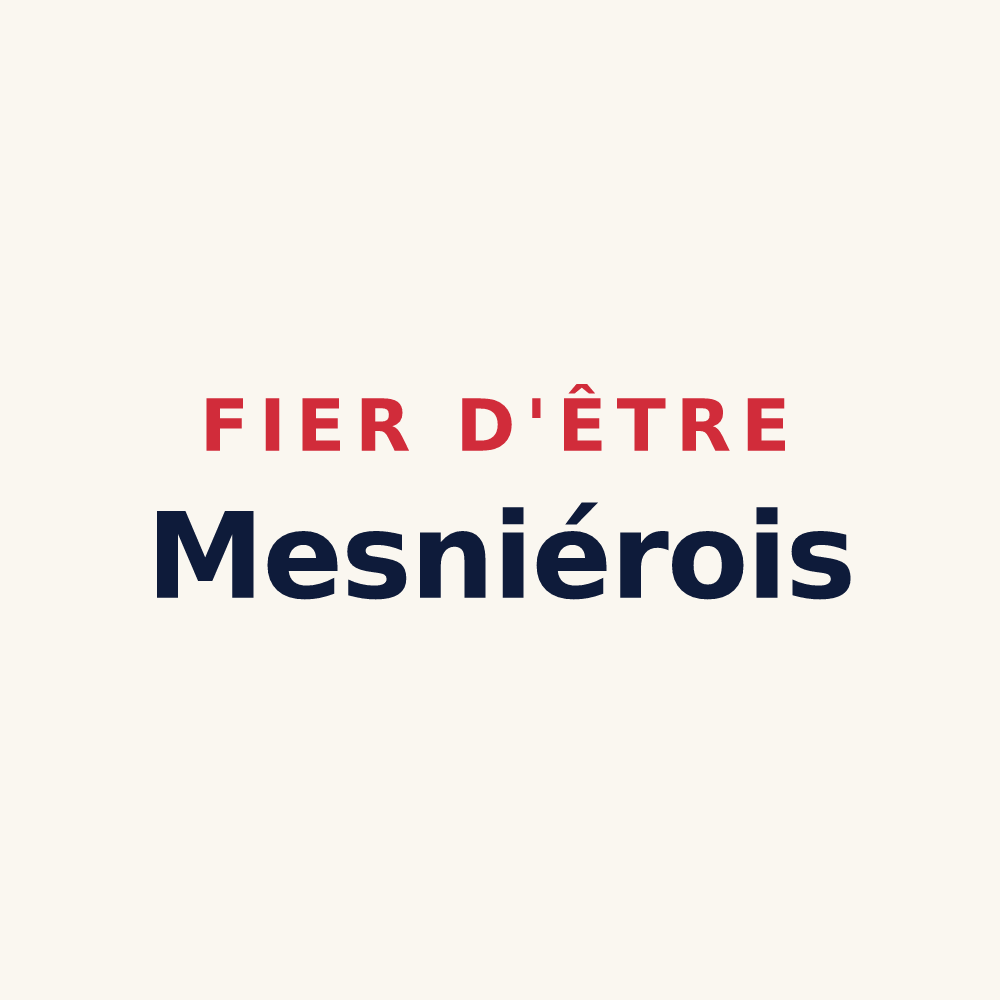 Tasse « Fier d'être Mesniérois » — design pour Mesnières-en-Bray
