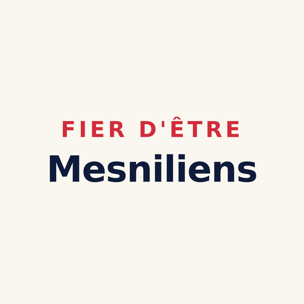 Tasse « Fier d'être Mesniliens » — design pour Mesnil-la-Comtesse