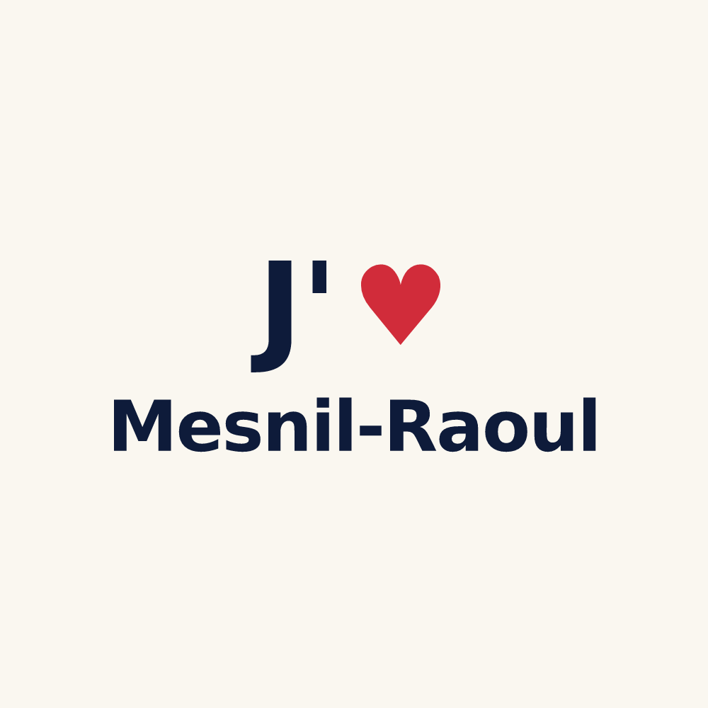 Tasse personnalisée Mesnil-Raoul — design J'aime Mesnil-Raoul