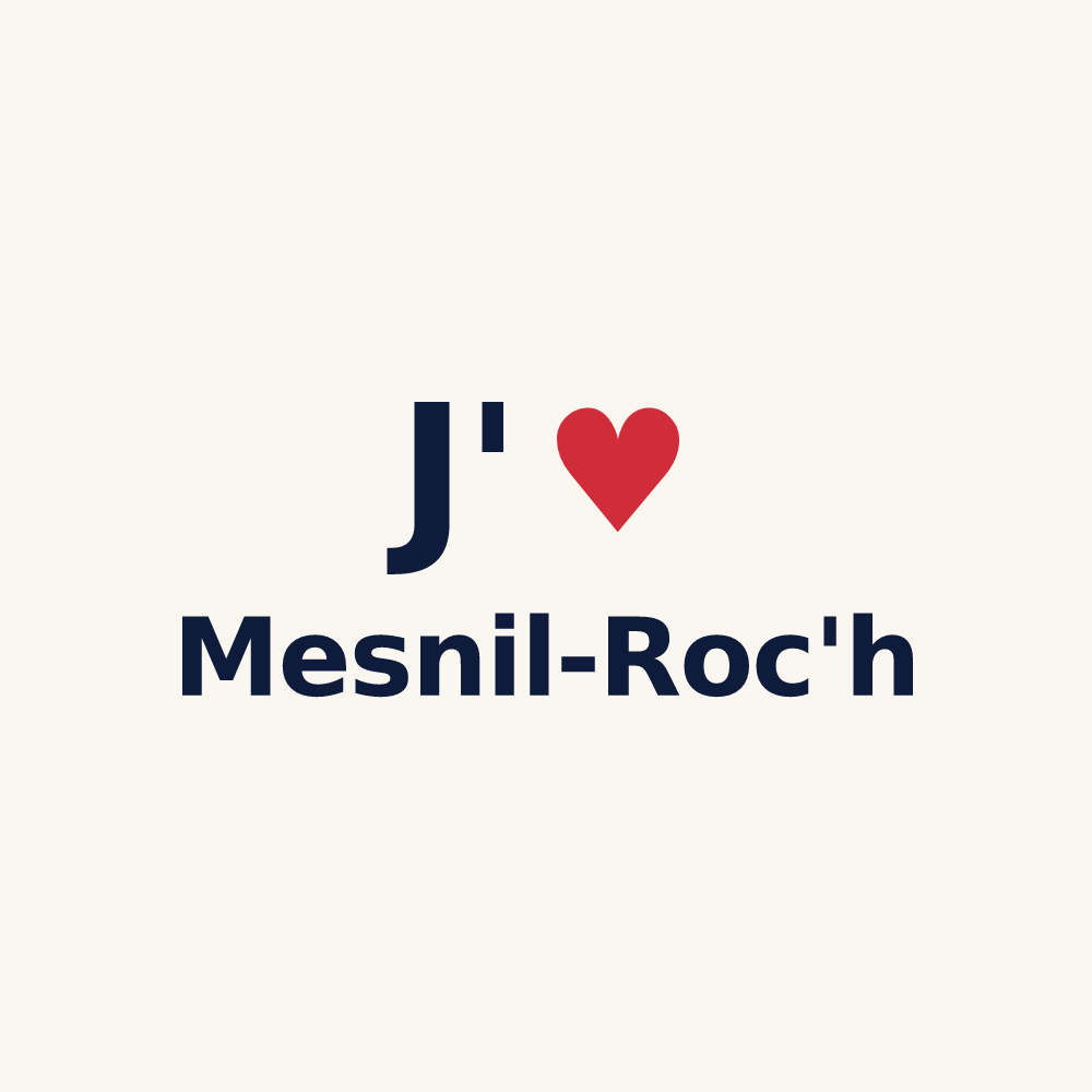 Tasse personnalisée Mesnil-Roc'h — design J'aime Mesnil-Roc'h