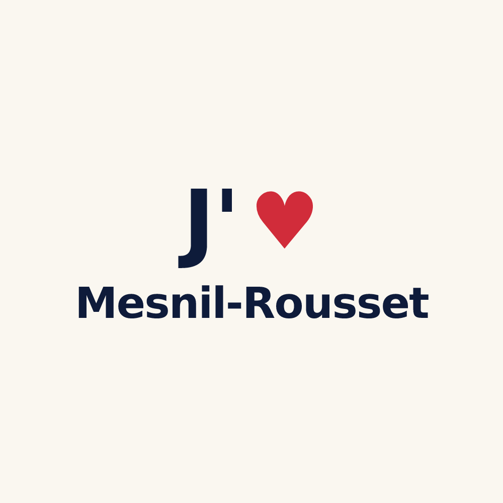 Tasse personnalisée Mesnil-Rousset — design J'aime Mesnil-Rousset