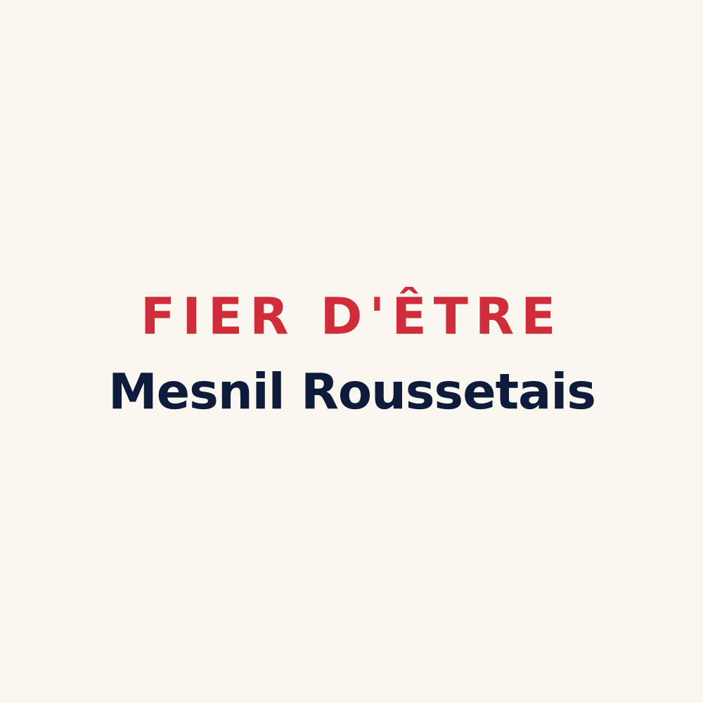 Tasse « Fier d'être Mesnil Roussetais » — design pour Mesnil-Rousset