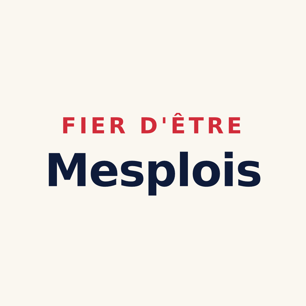 Tasse « Fier d'être Mesplois » — design pour Mesples