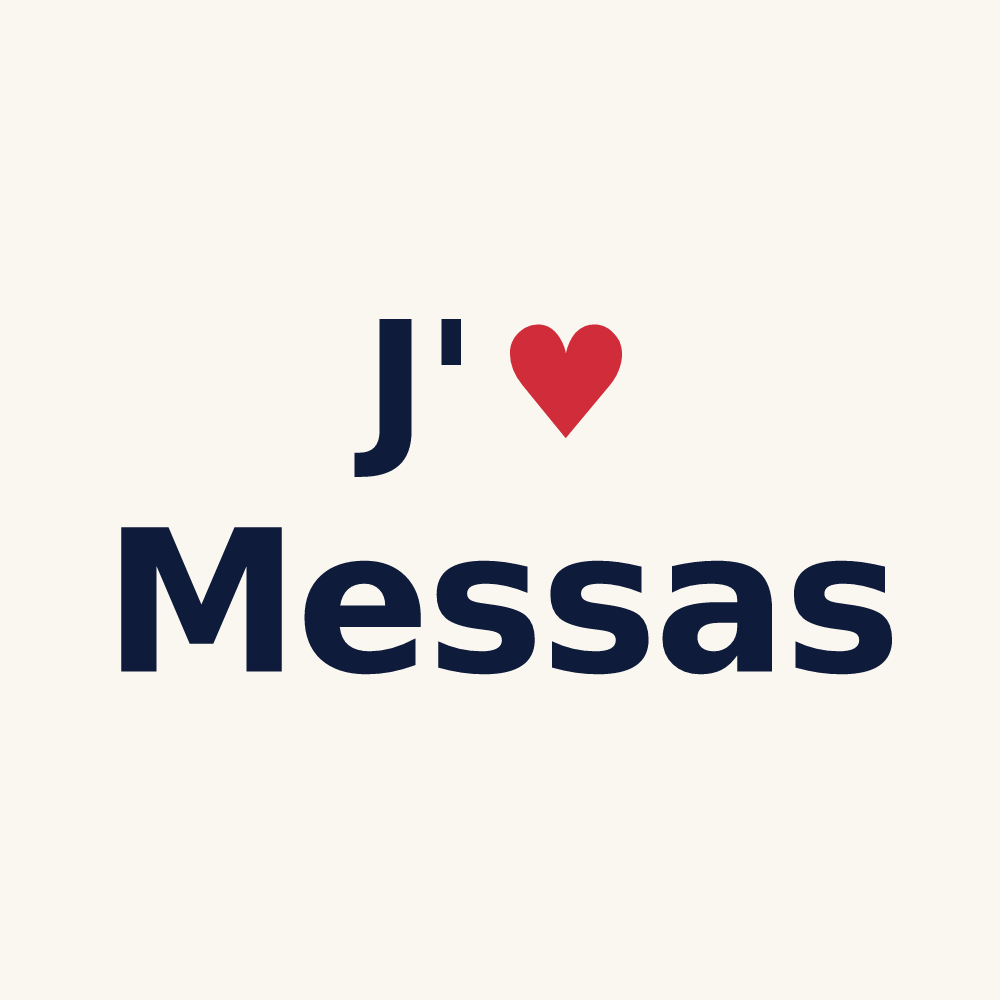 Tasse personnalisée Messas — design J'aime Messas