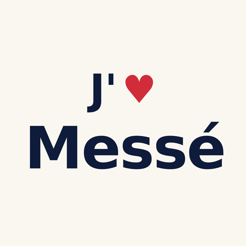 Tasse personnalisée Messé — design J'aime Messé