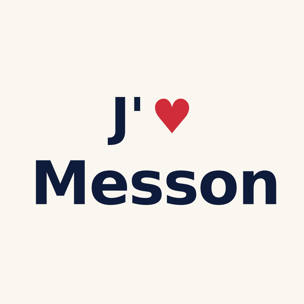 Tasse personnalisée Messon — design J'aime Messon