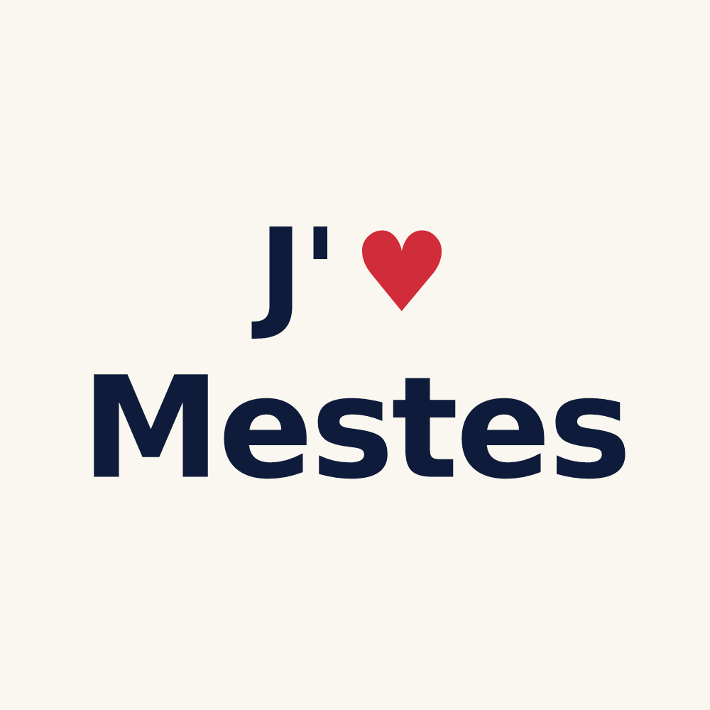 Tasse personnalisée Mestes — design J'aime Mestes