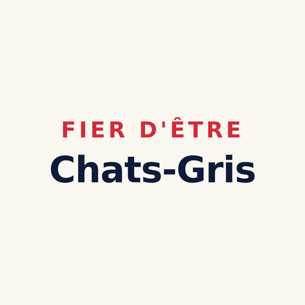 Tasse « Fier d'être Chats-Gris » — design pour Métabief