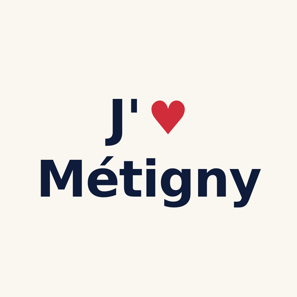 Tasse personnalisée Métigny — design J'aime Métigny