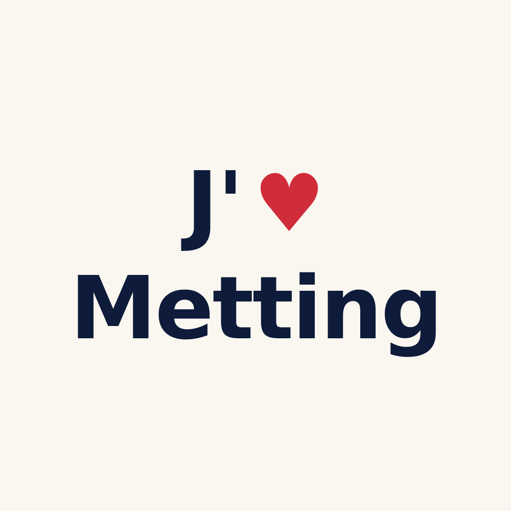 Tasse personnalisée Metting — design J'aime Metting