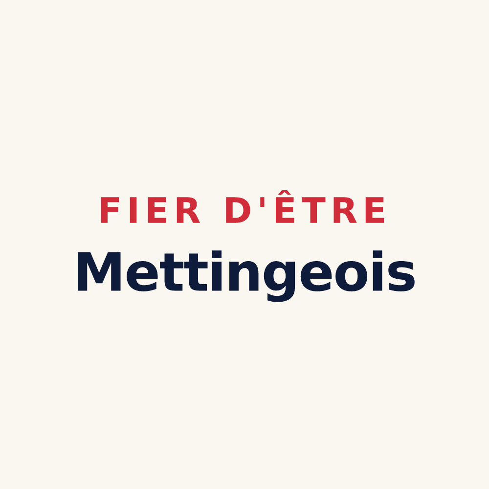 Tasse « Fier d'être Mettingeois » — design pour Metting