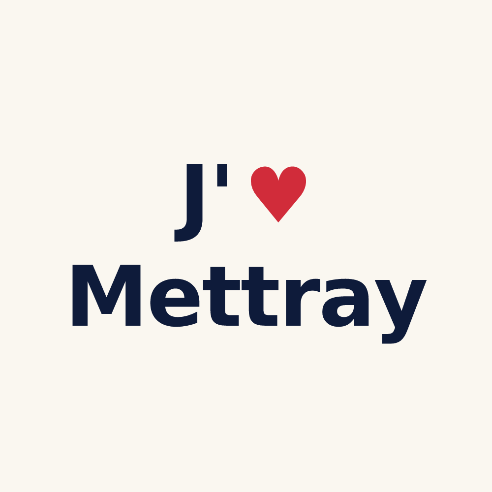 Tasse personnalisée Mettray — design J'aime Mettray