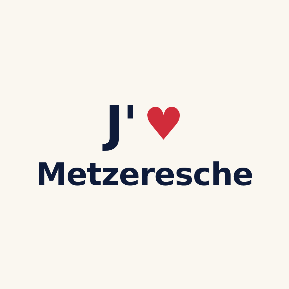 Tasse personnalisée Metzeresche — design J'aime Metzeresche