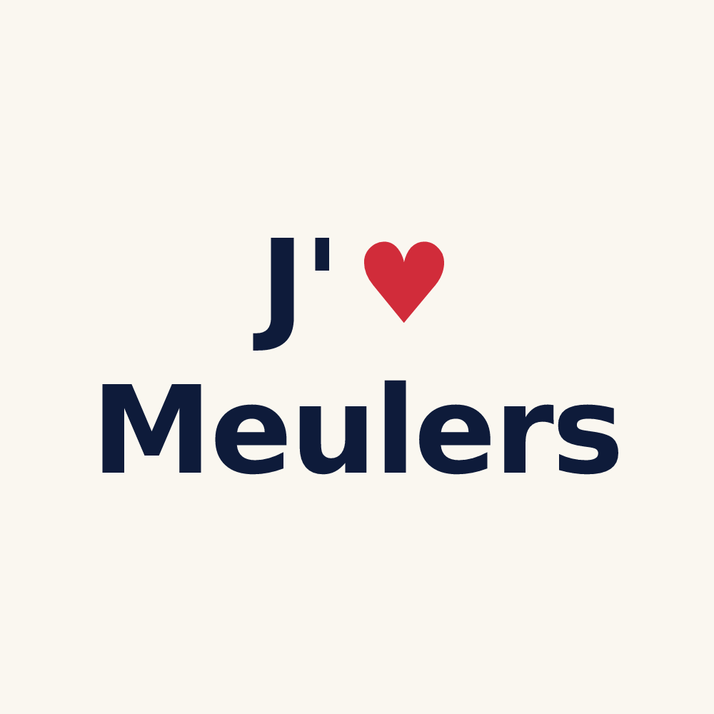 Tasse personnalisée Meulers — design J'aime Meulers