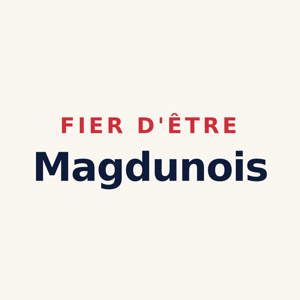 Tasse « Fier d'être Magdunois » — design pour Meung-sur-Loire