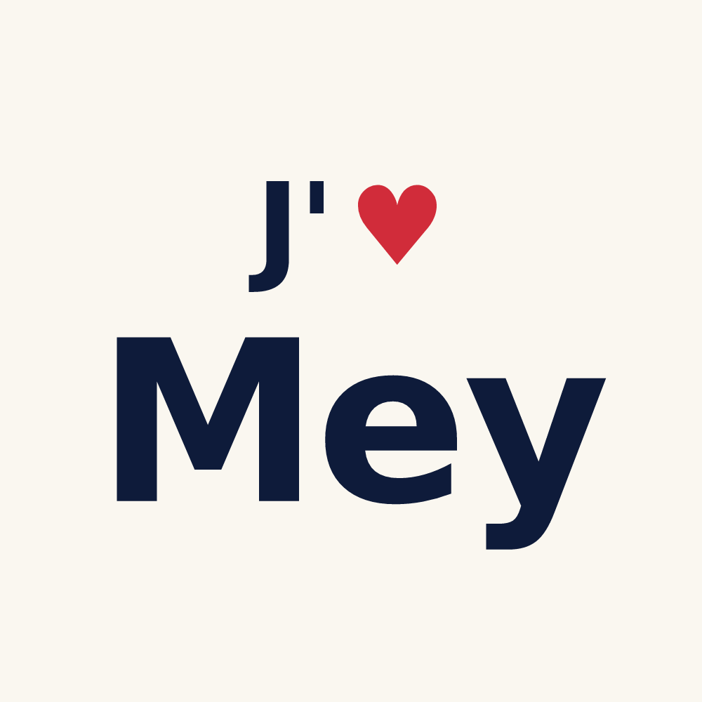 Tasse personnalisée Mey — design J'aime Mey