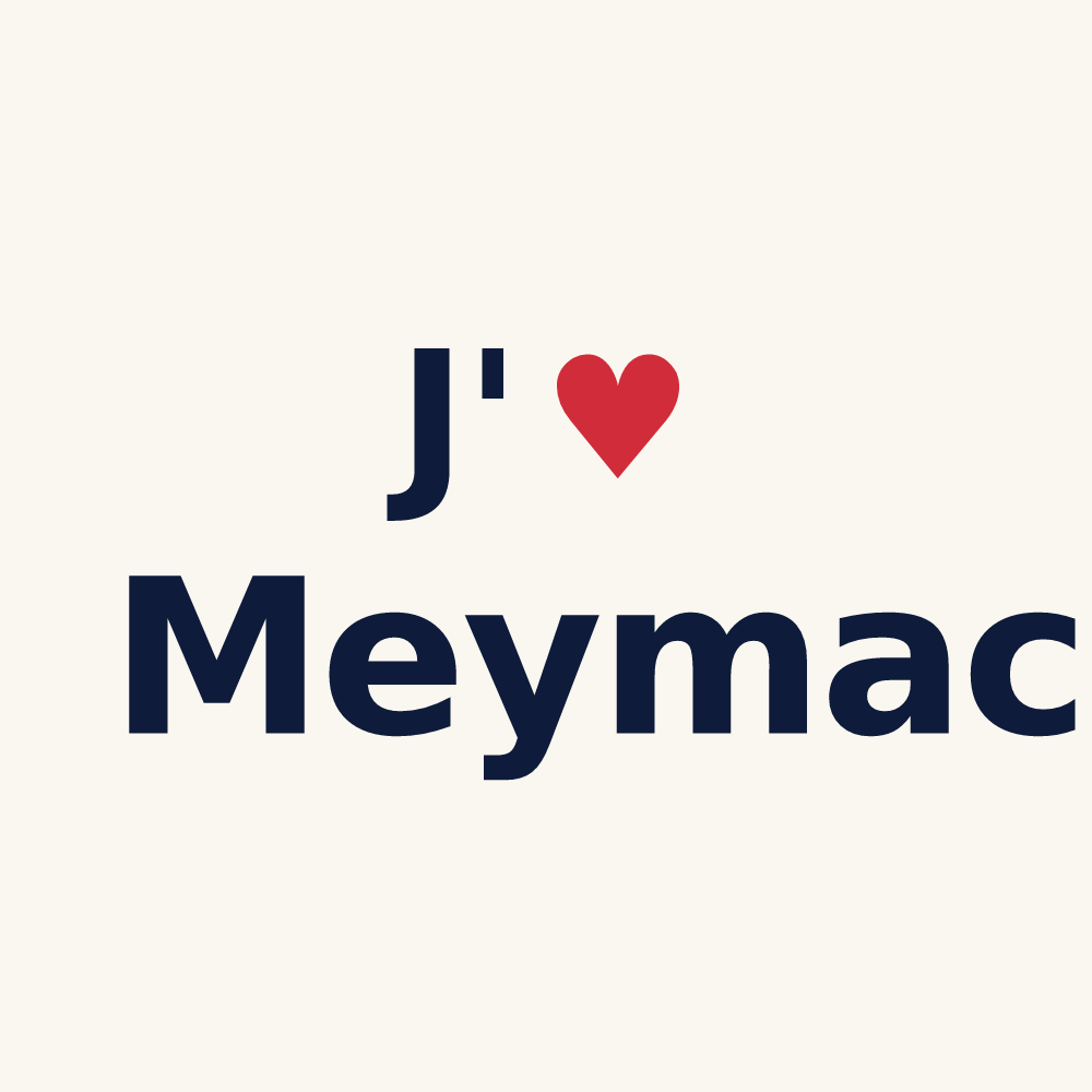 Tasse personnalisée Meymac — design J'aime Meymac