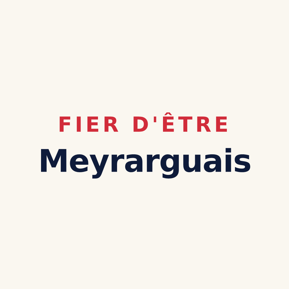 Tasse « Fier d'être Meyrarguais » — design pour Meyrargues