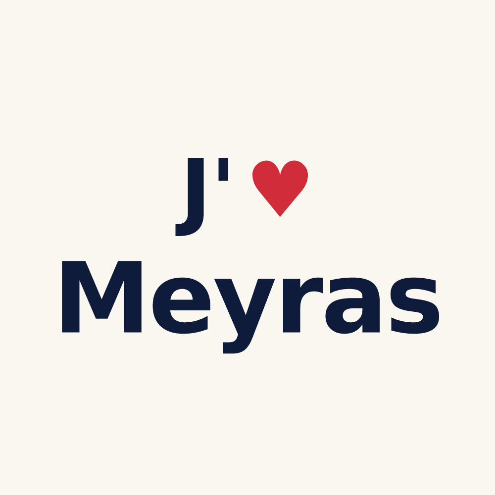 Tasse personnalisée Meyras — design J'aime Meyras