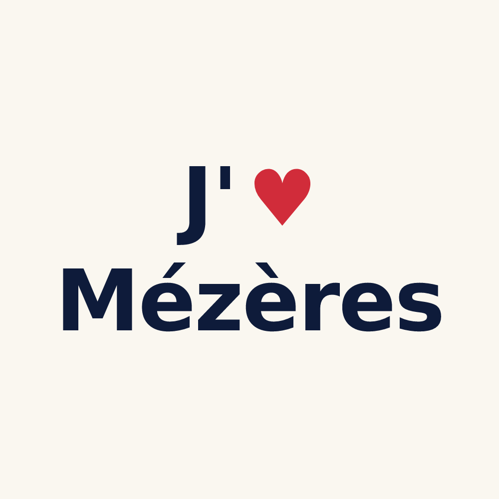 Tasse personnalisée Mézères — design J'aime Mézères