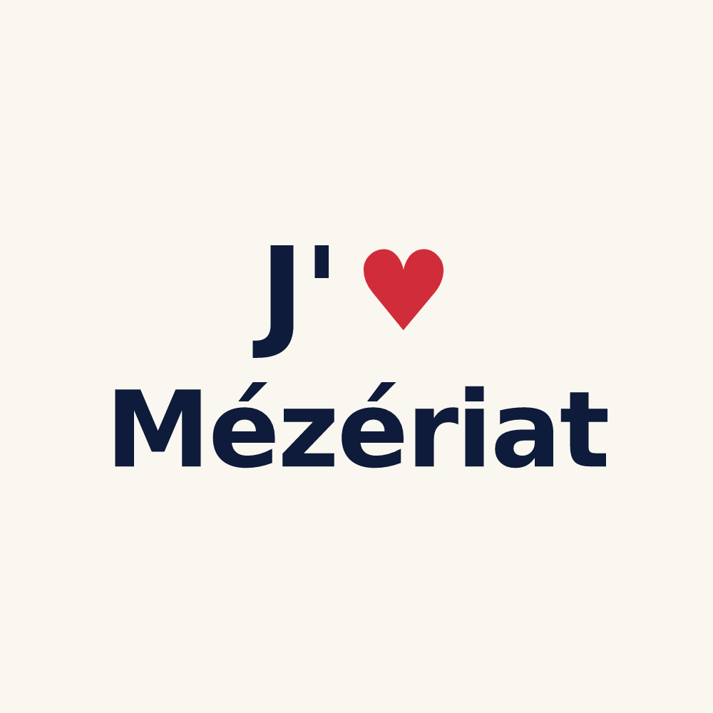 Tasse personnalisée Mézériat — design J'aime Mézériat