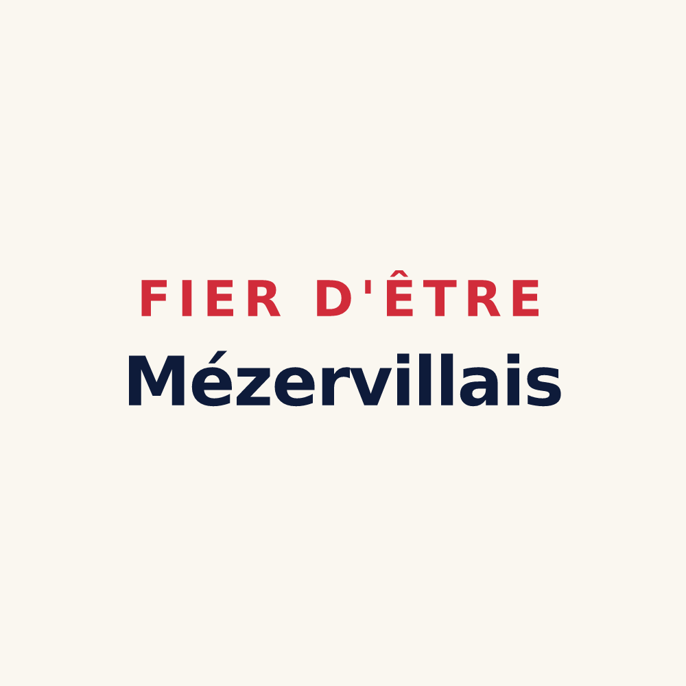 Tasse « Fier d'être Mézervillais » — design pour Mézerville