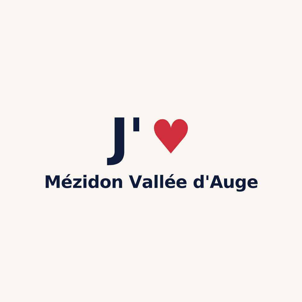 Tasse personnalisée Mézidon Vallée d'Auge — design J'aime Mézidon Vallée d'Auge