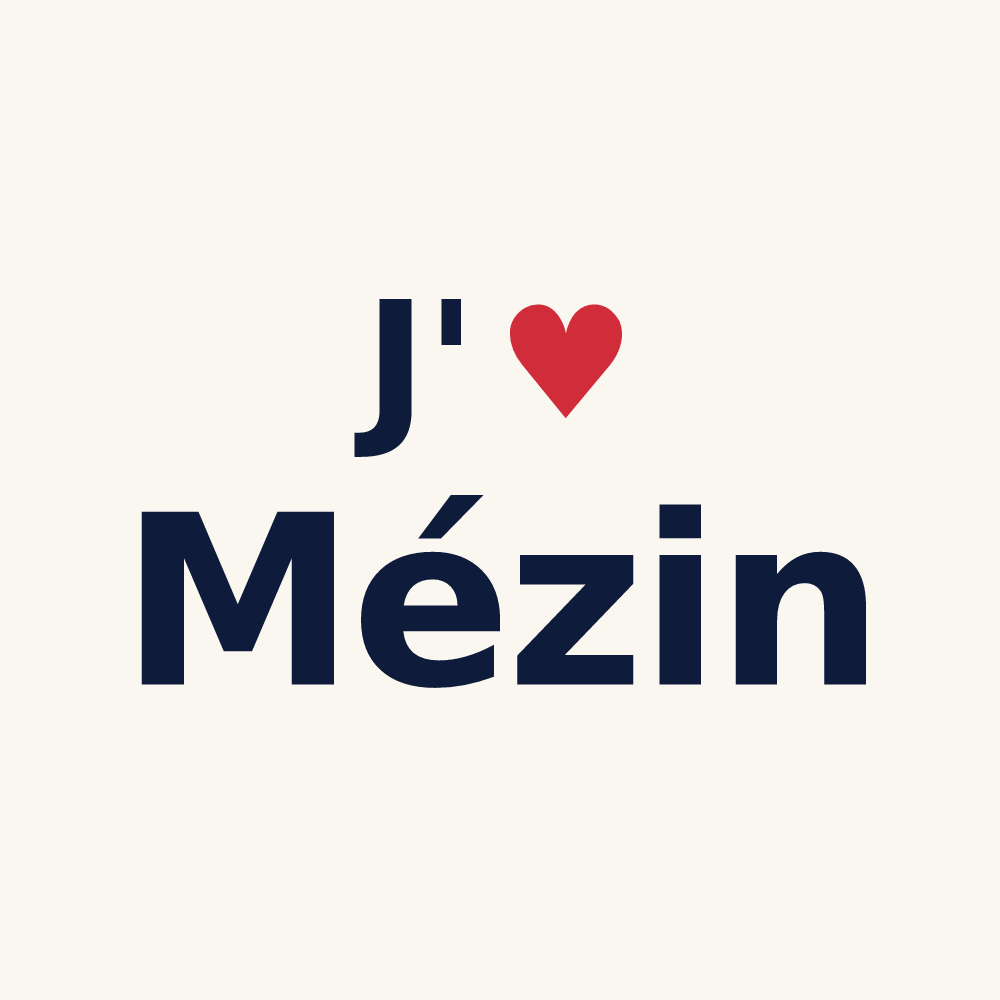 Tasse personnalisée Mézin — design J'aime Mézin