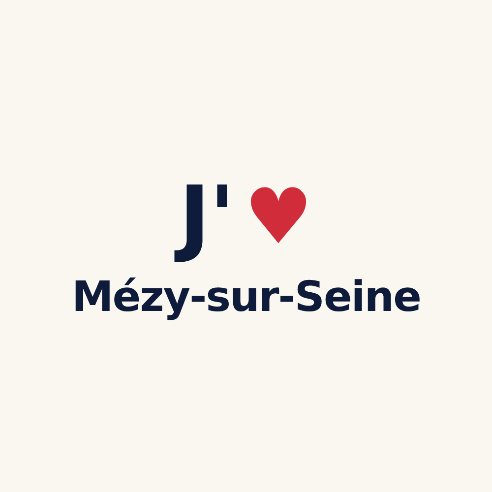 Tasse personnalisée Mézy-sur-Seine — design J'aime Mézy-sur-Seine