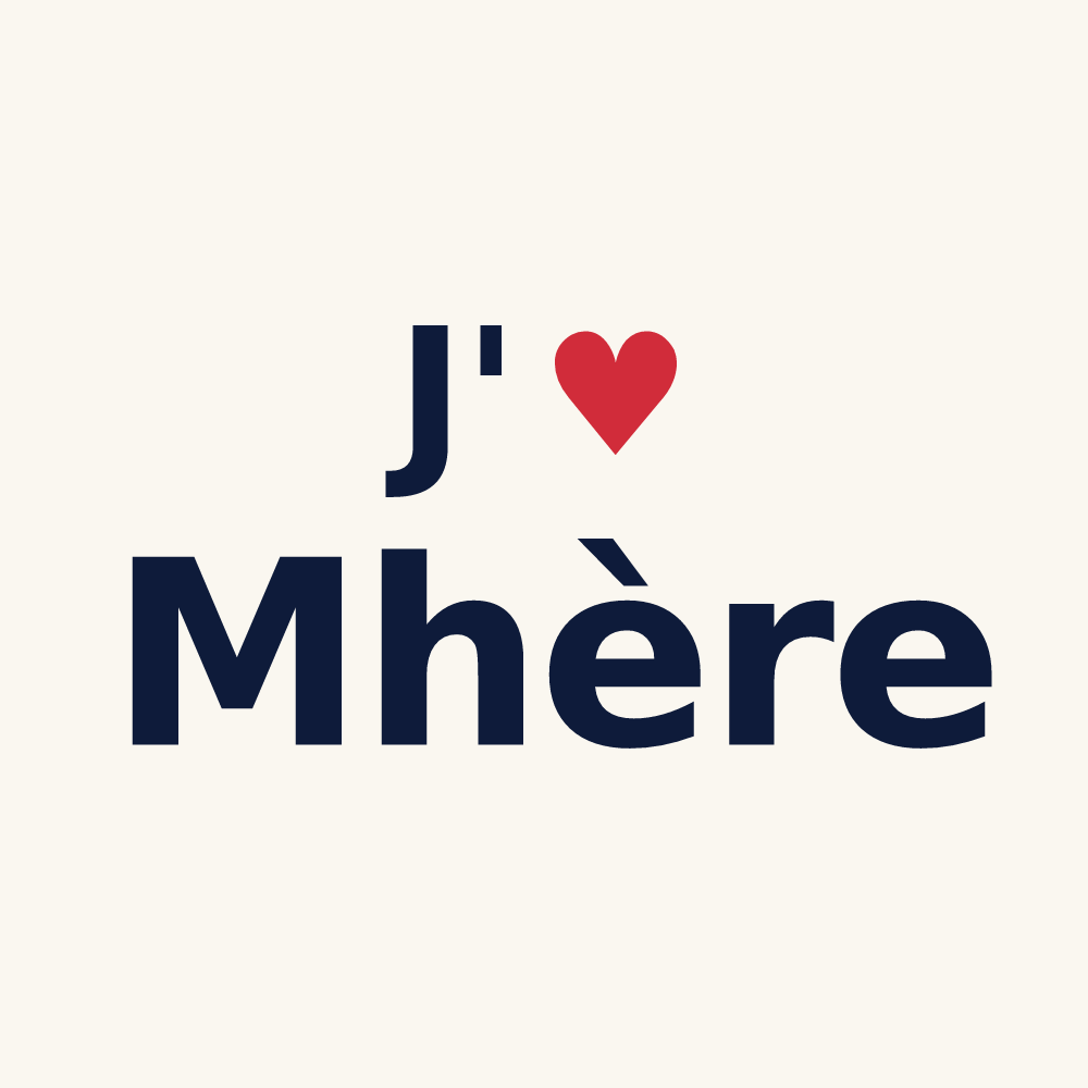 Tasse personnalisée Mhère — design J'aime Mhère
