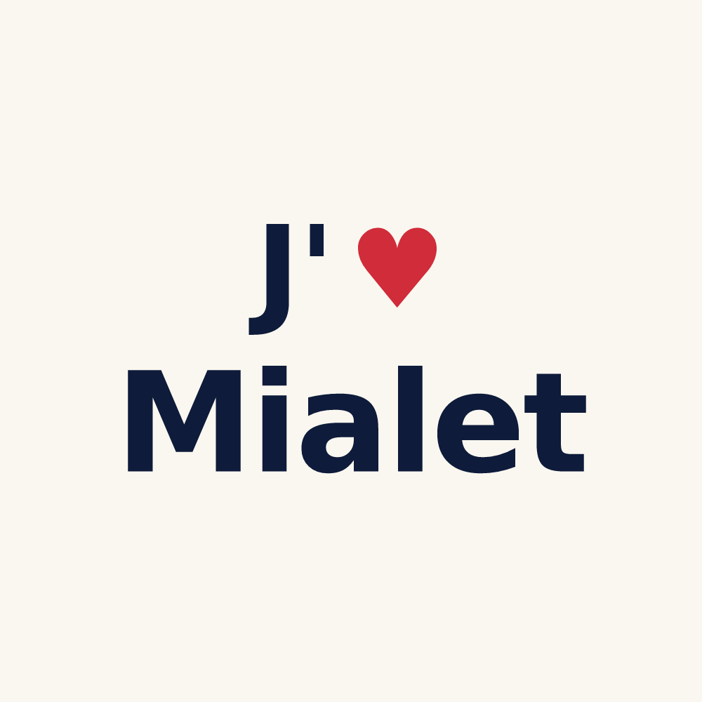 Tasse personnalisée Mialet — design J'aime Mialet