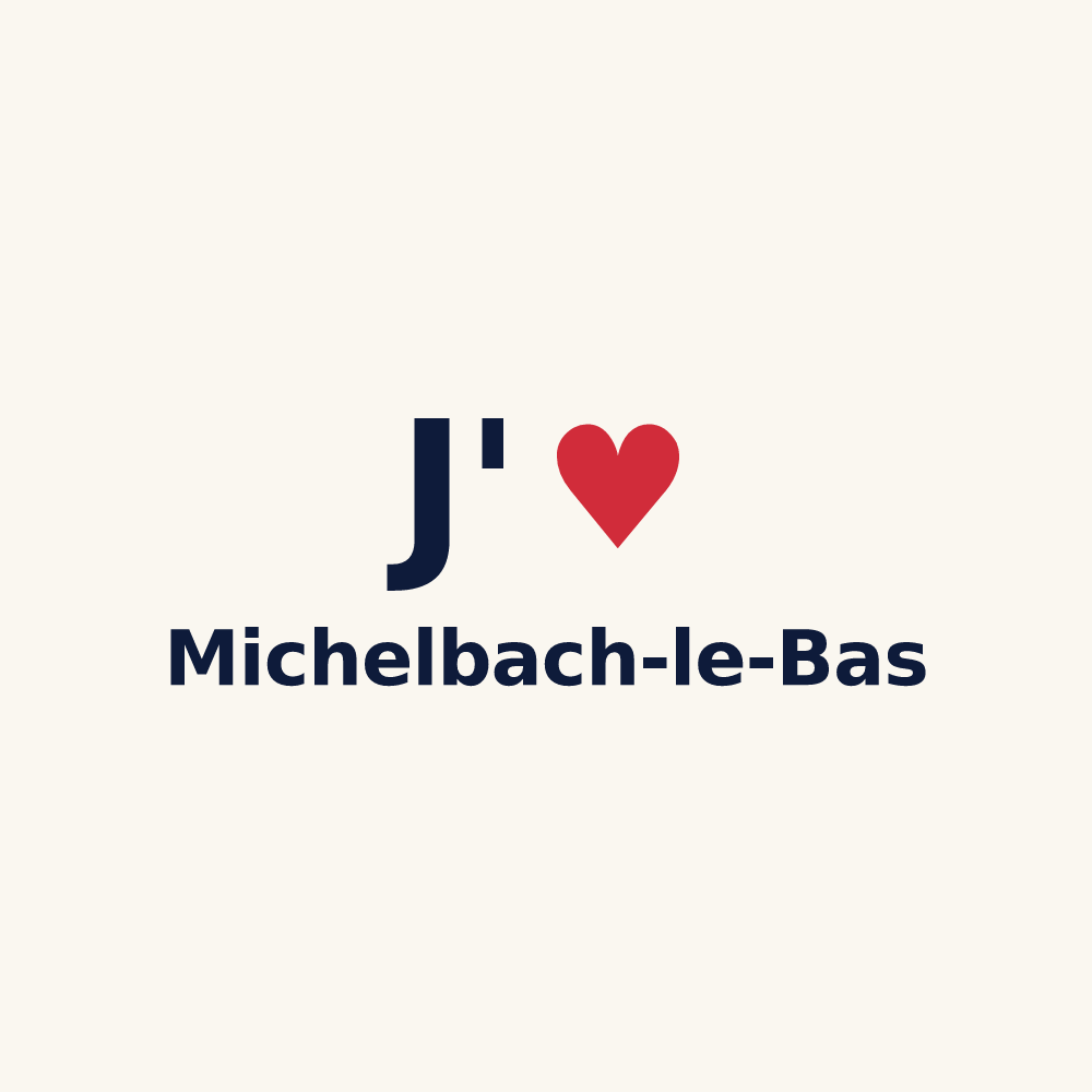 Tasse personnalisée Michelbach-le-Bas — design J'aime Michelbach-le-Bas