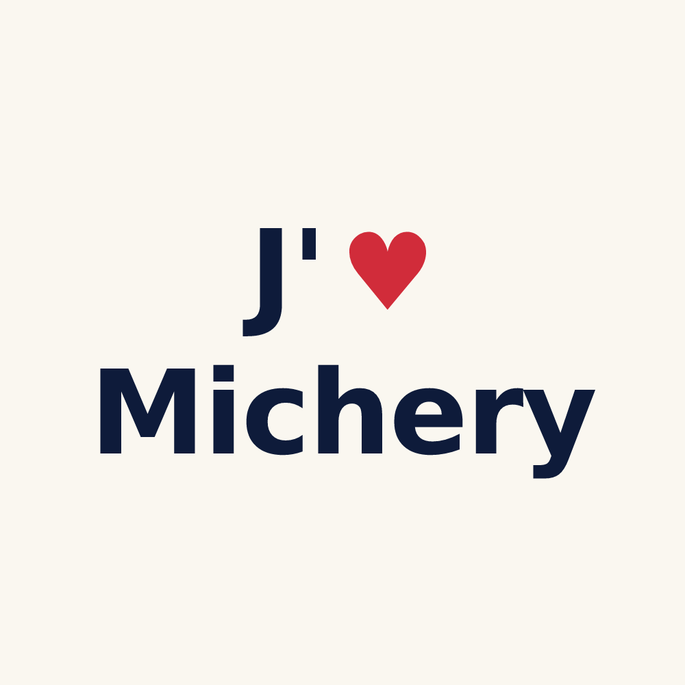 Tasse personnalisée Michery — design J'aime Michery