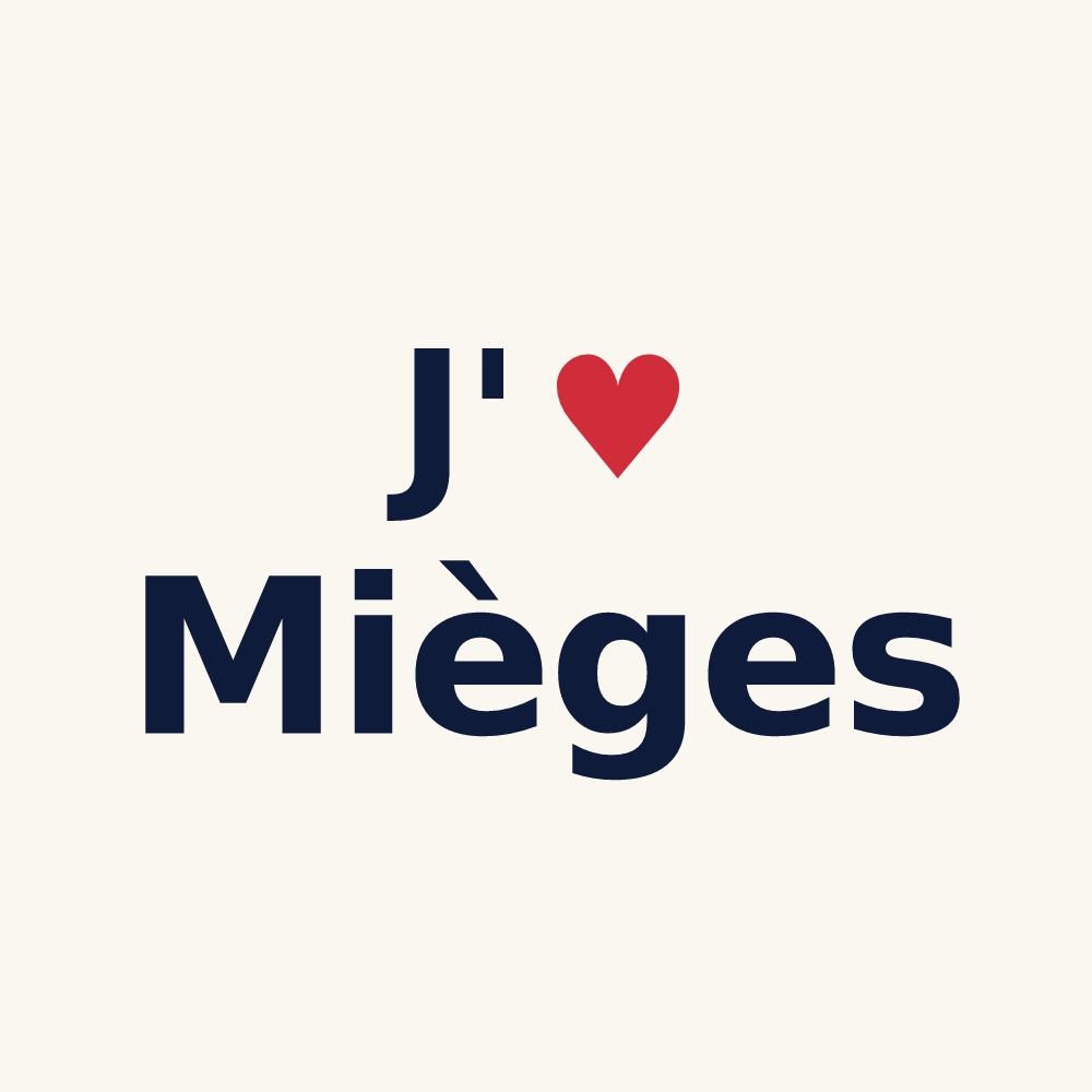 Tasse personnalisée Mièges — design J'aime Mièges