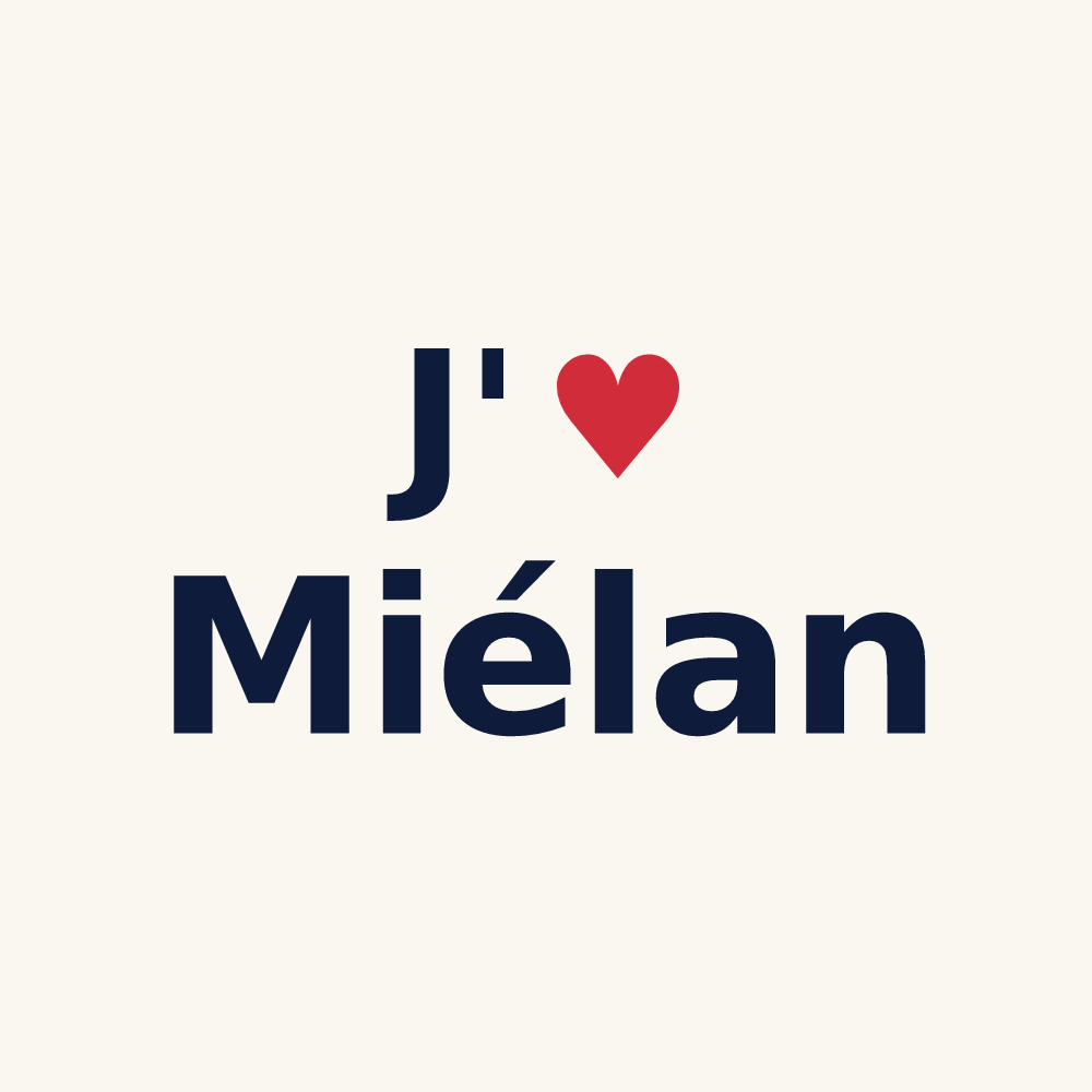 Tasse personnalisée Miélan — design J'aime Miélan