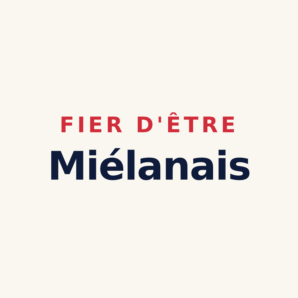 Tasse « Fier d'être Miélanais » — design pour Miélan