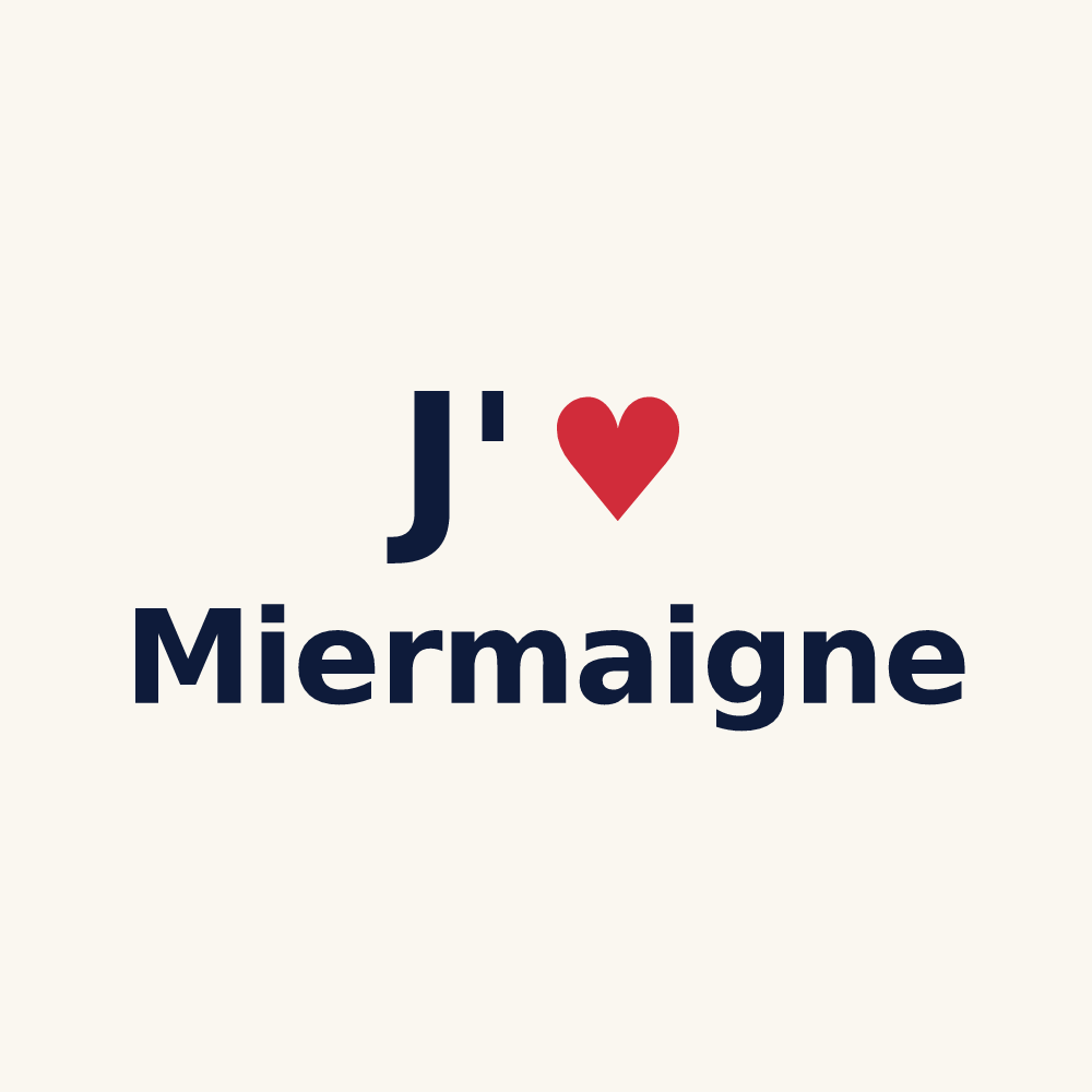 Tasse personnalisée Miermaigne — design J'aime Miermaigne