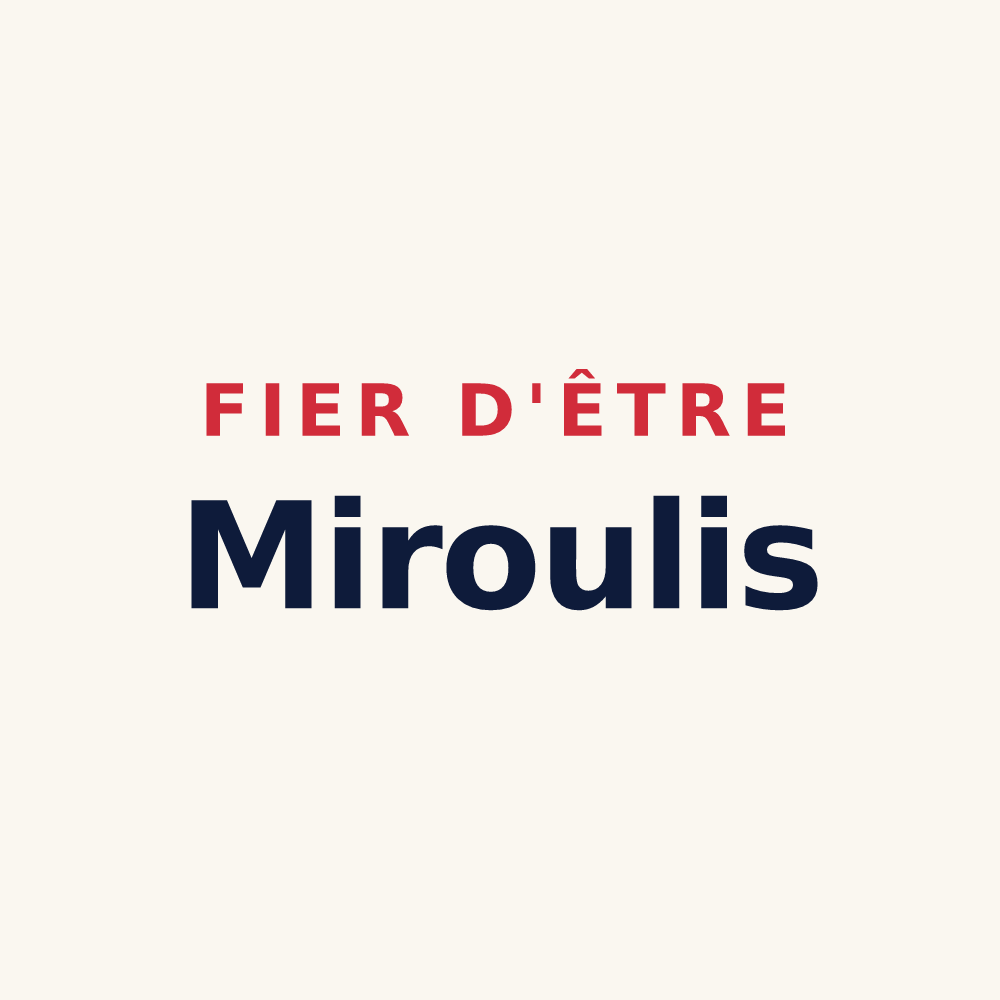 Tasse « Fier d'être Miroulis » — design pour Miéry