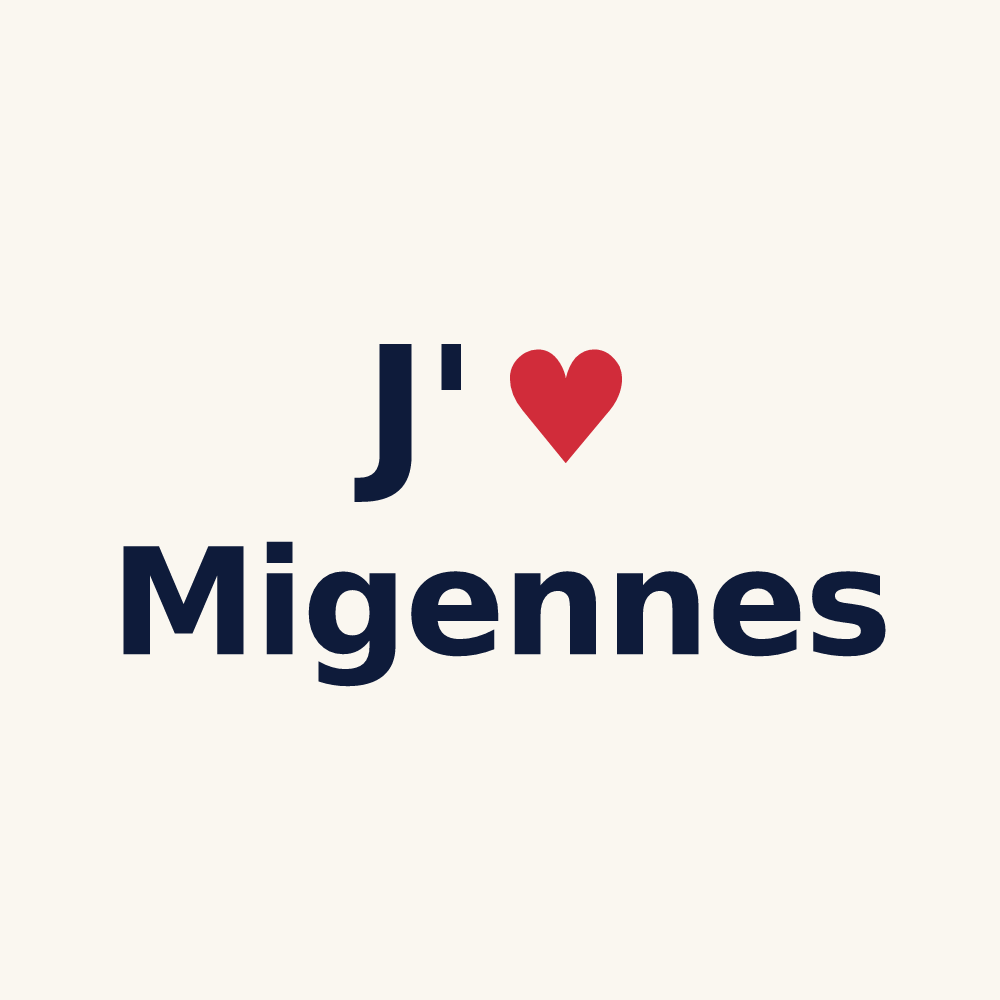 Tasse personnalisée Migennes — design J'aime Migennes