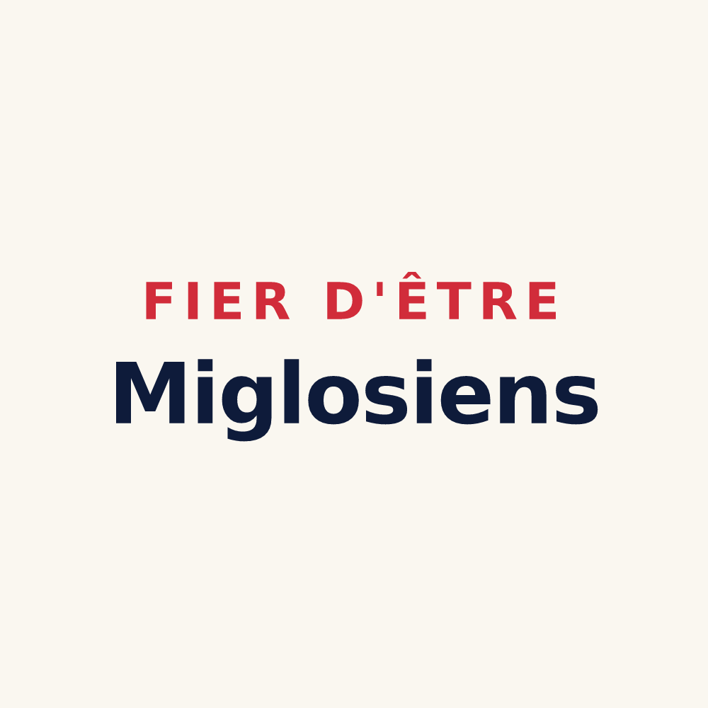 Tasse « Fier d'être Miglosiens » — design pour Miglos