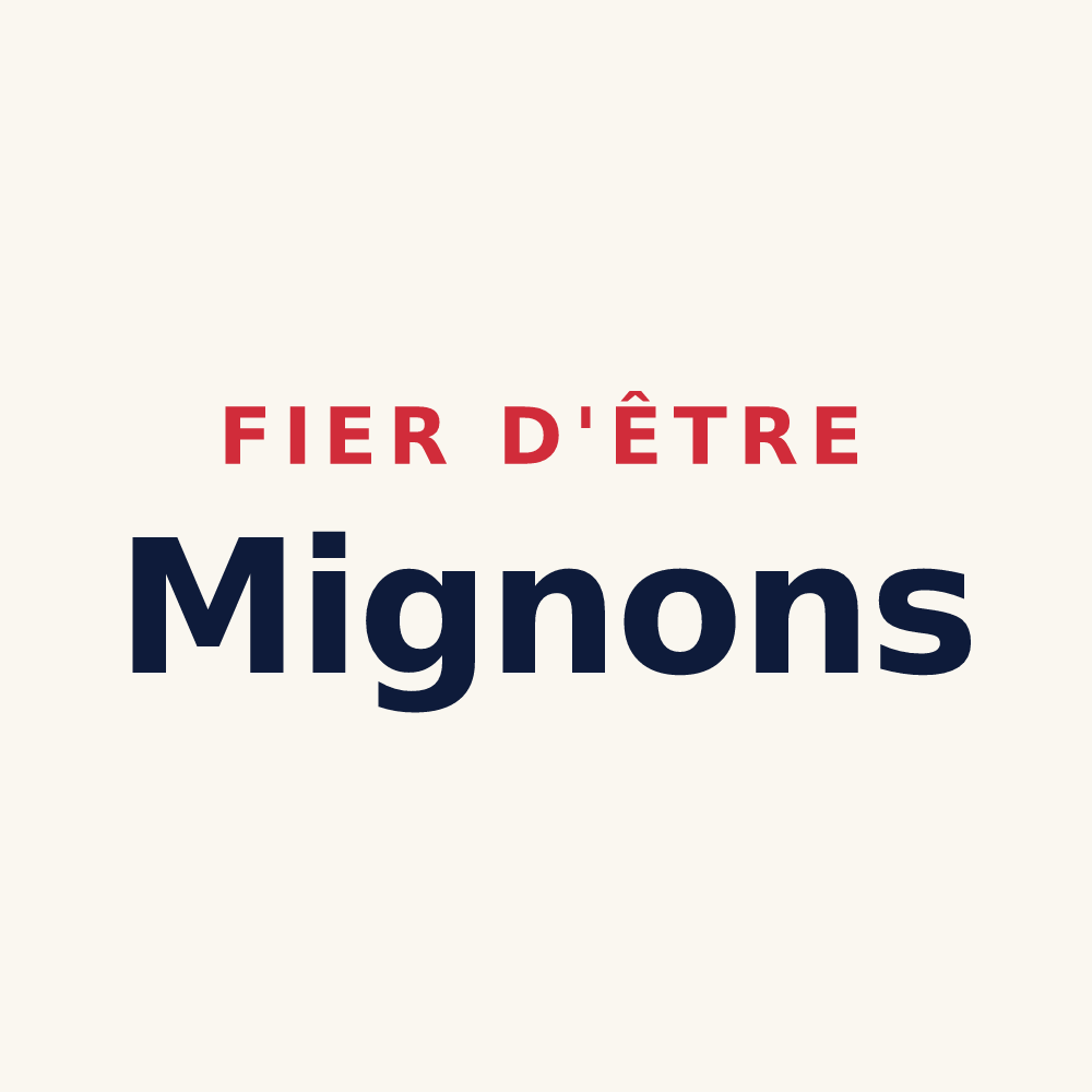 Tasse « Fier d'être Mignons » — design pour Migné